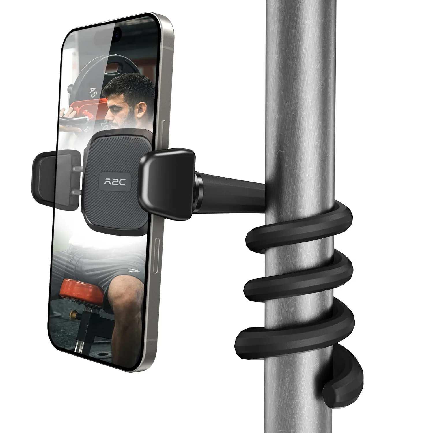 A2C Flexible Phone Holder for Treadmill, Treadmill Phone Mount for Gym