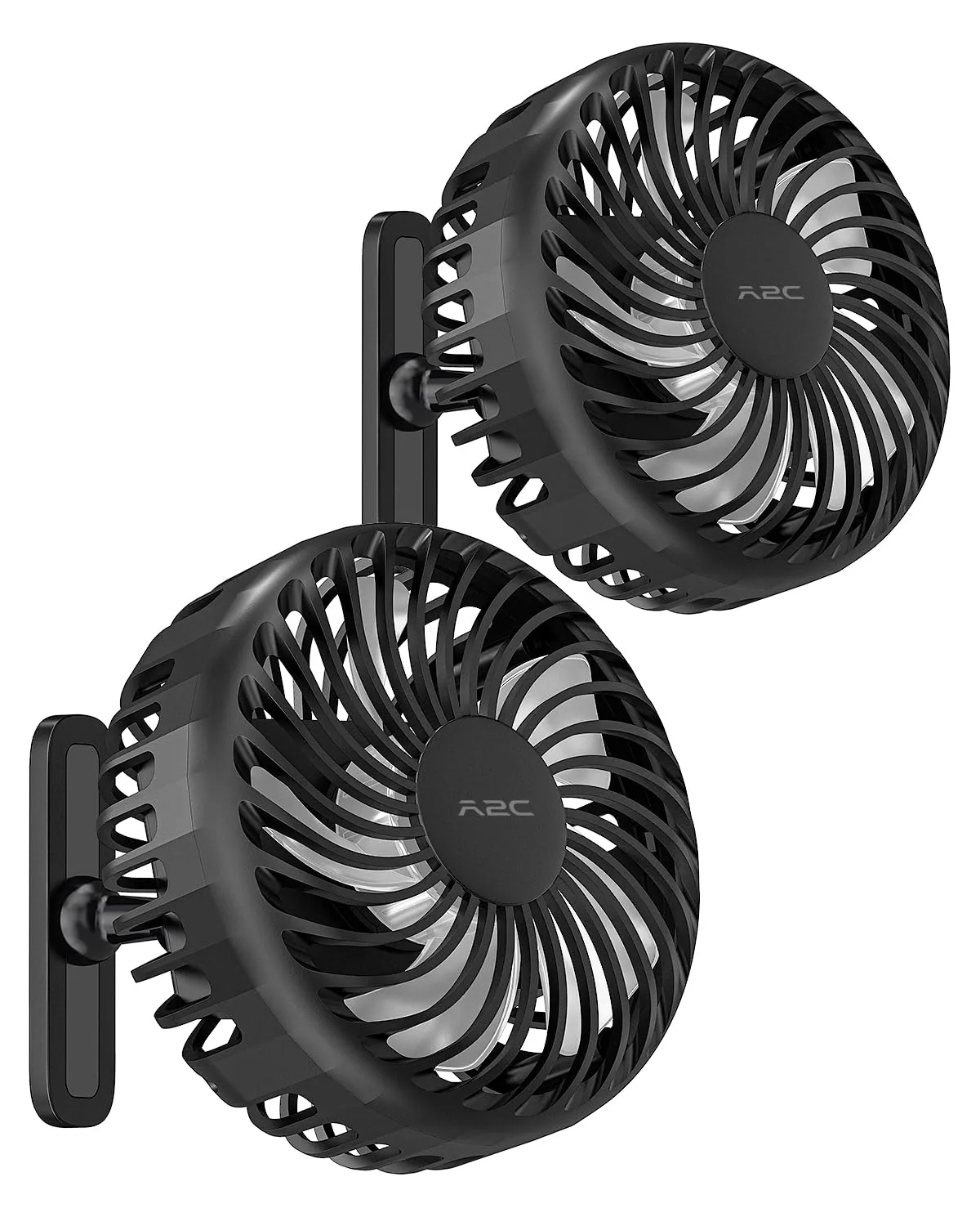 A2C Golf Cart Fan Rechargeable Magnetic Base Battery Operated Portable Fan